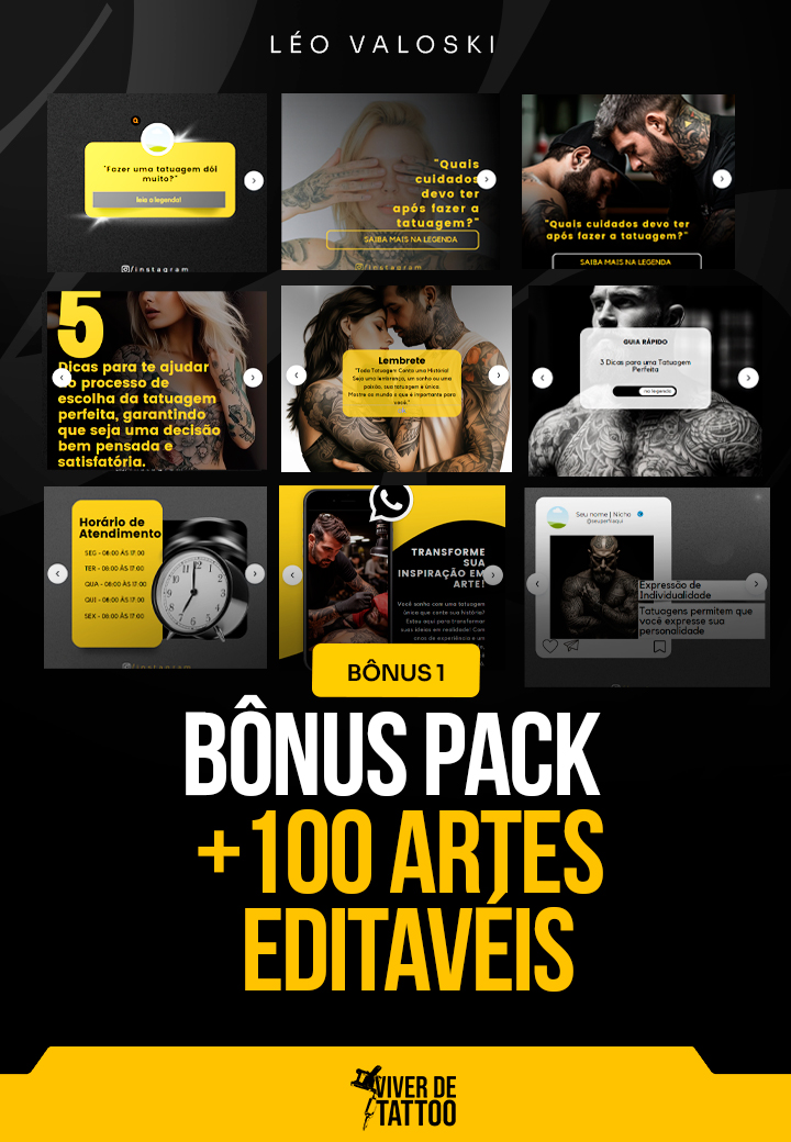 Bônus Pack +100 Artes Editavéis